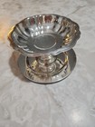 Wm  A  Rogers Silver Plated 6  Footed Candy Dish - Vintage