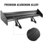 Universal 53  Double Deck Gt Wing Spoiler Lightweight Aluminum Adjustable Black