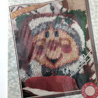 Wonderart Vtg  mrs  Claus  Latch Hook Rug Kit Christmas 12x12 Caron-sealed-read