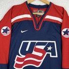 Vintage Team Usa Hockey Olympic Hockey Nike Jersey Mens Xl