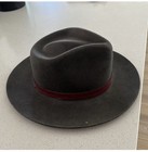 Wool Felt Fedora Hat Unisex Wide Brim