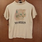 Morris The Cat 9 Lives T-shirt Medium Tag Vtg 80s Usa Made Single Stitch