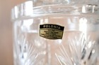 European 24  Genuine Lead Heavy Hand Cut Crystal Glass Ice Bucket With Lid
