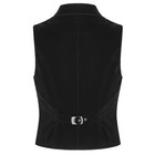 Mens Black Velvet Vest Waistcoat Gothic Steampunk Victorianwed G1n
