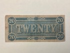 1864 Confederate States Of America  20 Dollars - Civil War Note