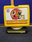 Washington Redskins Plastic Lunchbox   Thermos Nfl Near Mint Unused 90s Vintage
