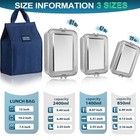 Stainless Steel Bento Box 3 Pack 304 Lunch Leak Proof Food Containers With
