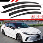 For 2025-26 Toyota Camry Premium Low Profile Black Trim Window Visor Rain Guard