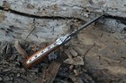 Damascus Handmade Folding Pocket Knife Camping Skinner Hunting Knife With Pouch