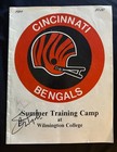 Cincinnati Bengals Team Signed 1989 Summer Camp Program Paul Brown Boomer  6