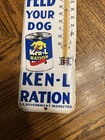 Vintage Ken-l Ration Dog Food Adverting Thermometer Sign