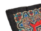 Vtg Gentex Japan 100  Acrylic Scarf 30   bright Red Colorful Psychedelic Paisley
