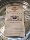 H t Traders Professional Cookware Steam A Wok Stainless Steel 3 Piece 13  Set
