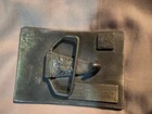 Vintage Budweiser Brass Belt Buckle Anheuser Busch Genuine King Of Beers