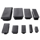 10 Pcs Balck Tubing Hole Heavy Duty Plastic Plug End Cap Insert Tube Pipe Post