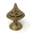Vintage Solid Brass Genie Lamp Aladdin Style Incense Burner Made In India Decor