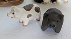 Lot Of 8 Vintage Miniature Pig Figurines   Ceramic  Resin  Porcelain Harvey Knox