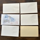 Lot Of 5 First Day Of Issue Cover Post Cards Plus Bonus 3 Cent Post Card