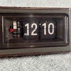 Vtg Copal Flip Number Alarm Clock Model Rp-162 Wood Grain Japan Rare Works