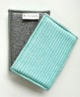 New Norwex Dual Sided Sponges Channel Envirosponges Microfiber Scrub 2x Sea Mist