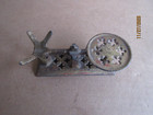 Antique 19th Century Cast Iron Miniature Scale Balance - Painted Gold