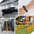 240ft Plastic Safety Chain 1 5in Links 6mm Thick Included 50 Hooks Crowd Control