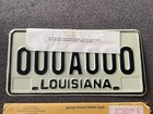 Rare 1977 Louisiana License Plate Sample Nos With Envelope And Paper Wow