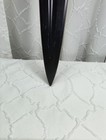 Vintage Wooden Handle Leather Accent Metal Boar Spear 37-1 2  Long