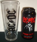 Ac dc Highway To Hell Collectors Lager beer Tin   Glass And Empty Can