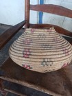  awesome Vintage Large Boho  Tribal Hand Made  Pictorial  Basket  Nice Fine   