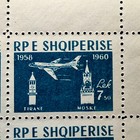 Albania 1960 Mnh Planes 12 Stamps 4 Full Sets Corner Quartblocks Sc  32 60