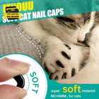 100 Pcs Cat Nail Caps   Cat Claw Covers With Adhesives And Applicators   Black  