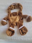 Christmas Holiday Gingerbread Man Pup Pet Dog Costume Medium