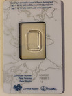 1 Gram 999 5 Palladium Bar Pamp Suisse  005387 Assay - In 14 Kt Gold Bezel-cert 