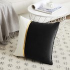 2 Packs Black Decorative Throw Pillow Covers 18x18 Inch For Living Room Couch   
