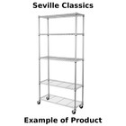 Seville Classics 5-tier Steel Wire Shelving  36    W X 14    D X 75 5    H
