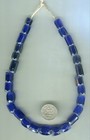 African Trade Beads Vintage Antique Czech Euorpean Faceted Glass Russian Blue Ty