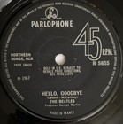 The Beatles -hello Goodbye- Rare French Contract 7    For The Uk  original Sleeve