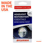 Sylvania - Headlight Restoration Essentials Kit - Uv Block Clear Coat - 1 Fl Oz