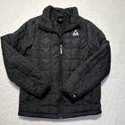 Gerry Kids Gray Puffer Jacket Full Zip Collared Size 14-16 Fall winter