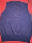 Vintage Mens Large Sears Roebuck And Co Navy Red Sweater Vest Orlon Acrylic