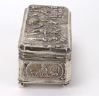 Antique 800 Silver Ornate Snuff Box
