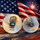 2 Silver George Washington Inaugural    long Live The President    Buttons   1976