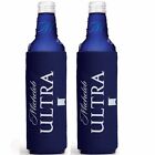 2 Authentic Michelob Ultra Slim Bottle Can 16oz Beer Koozie Coozie Cruise Water 