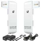 Pre-configured Bundle Of 2 Ubiquiti Nanostation M5  nsm5  P2p-2 Units Kit 100   
