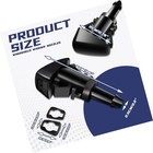 2 Pcs Front Windshield Washer Nozzles  Washer Spray Jet Kit Fit For Chrysler    