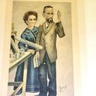 Antique Print Pierre Curie   Marie Sklodowska Curie  Jmp Framed Scientist 1930