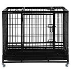 36  42  48  Pet Dog Crate Heavy Duty Metal Dog Cage Kennel Playpen For Training