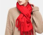 Winter Unisex Plain Solid Warm Wool Scotland Made 100  Cashmere Scarf Scarves