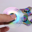 Fidget Spinner Tri Hand Cube Finger Kid Toys Rainbow Stress Relief Desk Adult 